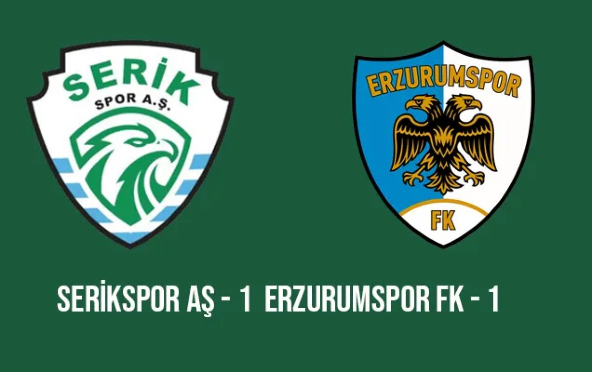 Serikspor, Erzurumspor Karşısında Galibiyeti Elde Edemedi: Değerli 1 Puanla 1-1