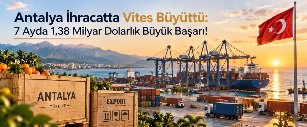 Antalya İhracatta Vites Büyüttü: 7 Ayda 1,38 Milyar Dolarlık Büyük Başarı!