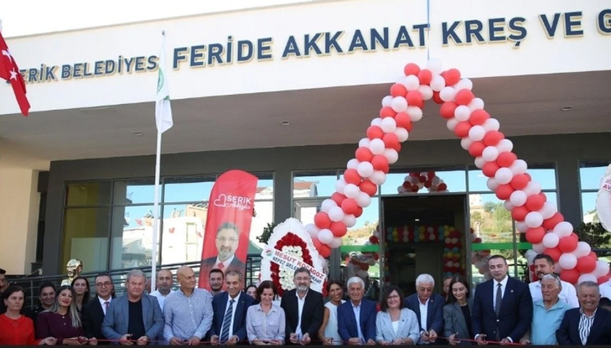 Antalya Serik’te Feride Akkanat Kreş ve Gündüz Bakım Evi Hizmete Açıldı